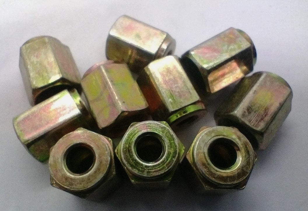 10mm x 1mm Female Brake Nuts for 3/16" Pipe (10)
