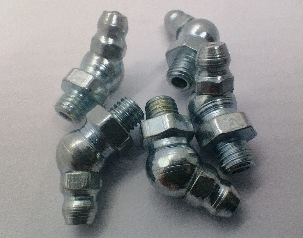 1/4" UNF Grease Nipples 45 Deg (5)