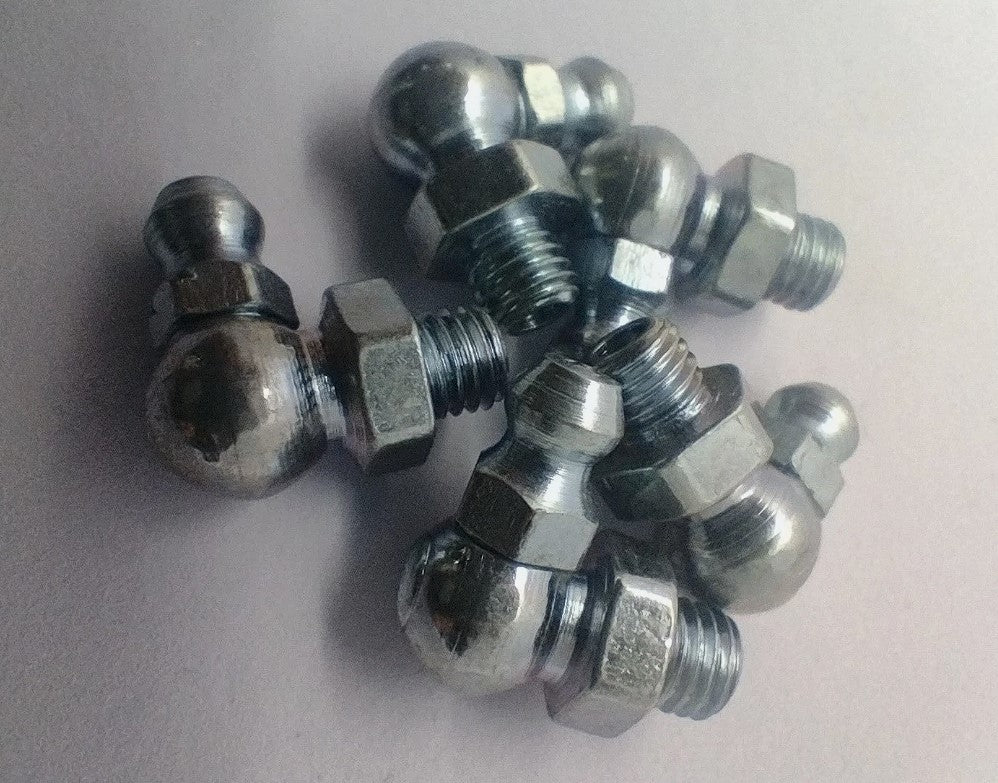 1/4" UNF Grease Nipples 90 Deg (5)