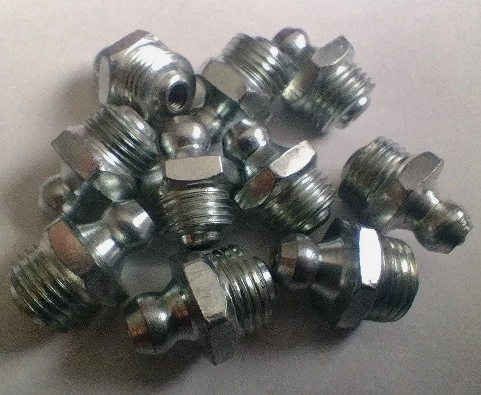 1/8" BSP Grease Nipples Straight (10)